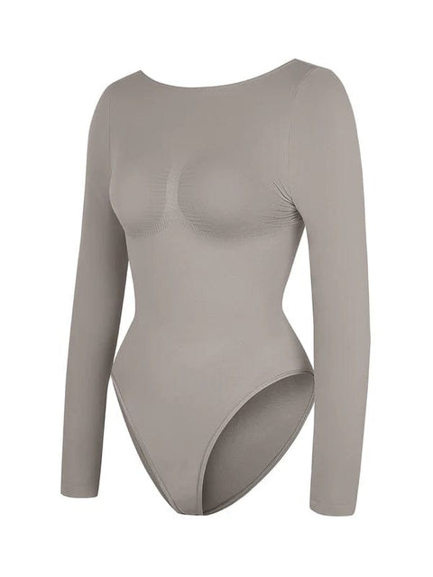 CurvyPower | UK bodysuit Long Sleeve Shapewear Tummy Control Bodysuit