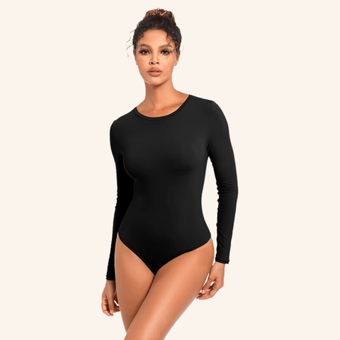 CurvyPower | UK bodysuit Long Sleeved Tummy Control Shaping Bodysuit