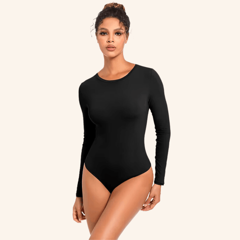 CurvyPower | UK bodysuit Long Sleeved Tummy Control Shaping Bodysuit