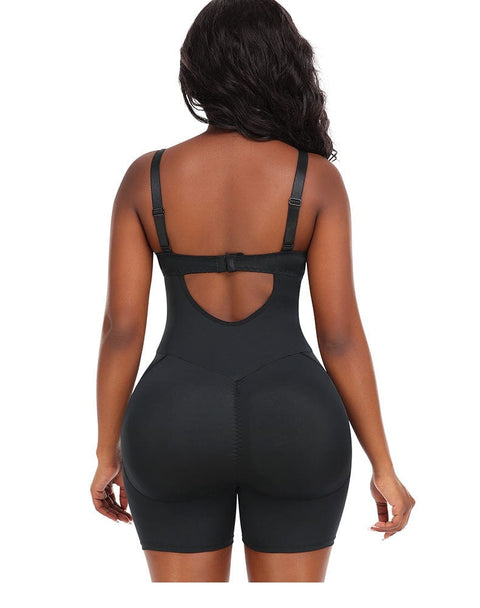 CurvyPower | UK bodysuit Low Back Waist Slimming and Hip Lifting Shaper Bodysuit with Removable Hip Pads