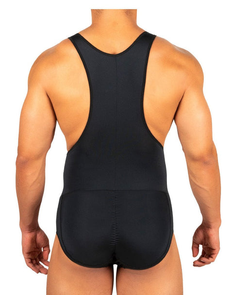 CurvyPower | UK bodysuit Men's One Piece Hip Lifting Bodysuit Brief