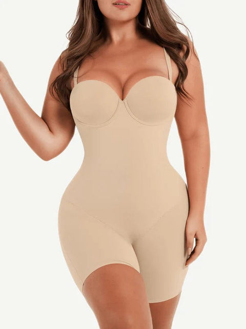 CurvyPower | UK bodysuit Nude / S Tummy Control Compression Shapewear Bodysuit