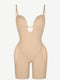 CurvyPower bodysuit Nude / XS Low Back Shaping Bodysuit With Removable Hip and Butt Pads