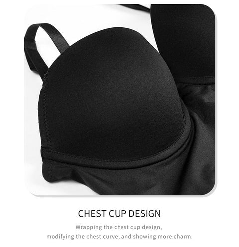 CurvyPower | UK bodysuit One Piece Backless Shaping Bodysuit with Built-In Bra