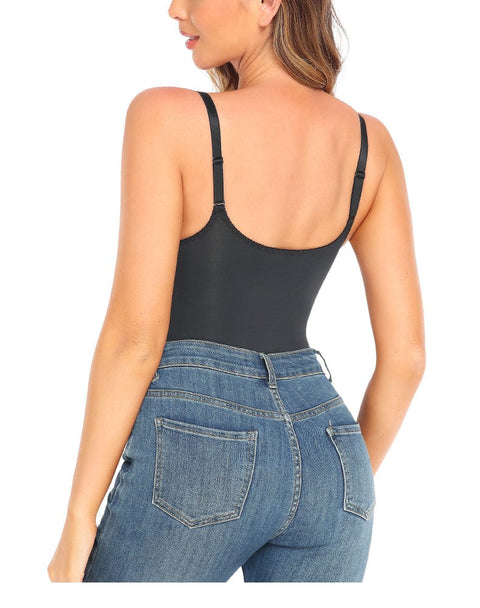 CurvyPower | UK bodysuit One Piece Lace Shaping Bodysuit for Tummy Control