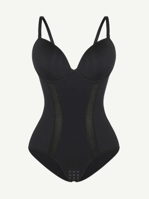 CurvyPower | UK bodysuit One Piece Low Back Tummy Control Shaper Bodysuit