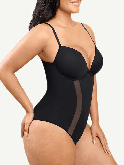 CurvyPower | UK bodysuit One Piece Low Back Tummy Control Shaper Bodysuit