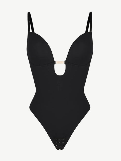 CurvyPower | UK bodysuit One Piece Thong Low Back Shapewear Bodysuit