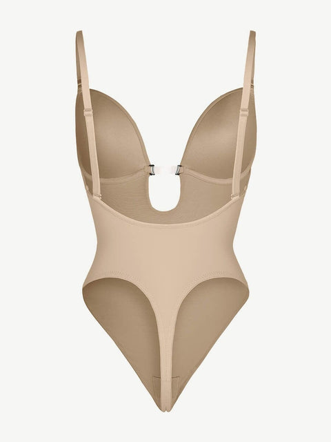CurvyPower | UK bodysuit One Piece Thong Low Back Shapewear Bodysuit
