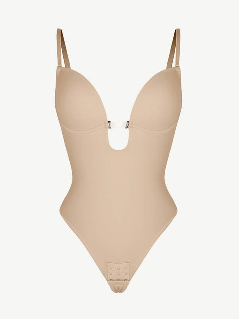 CurvyPower | UK bodysuit One Piece Thong Low Back Shapewear Bodysuit