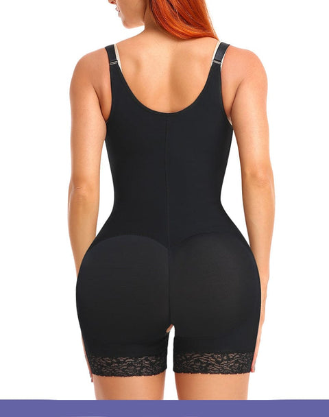 CurvyPower | UK bodysuit Open Bust Bodysuit Shapewear with Front  Zipper Closure