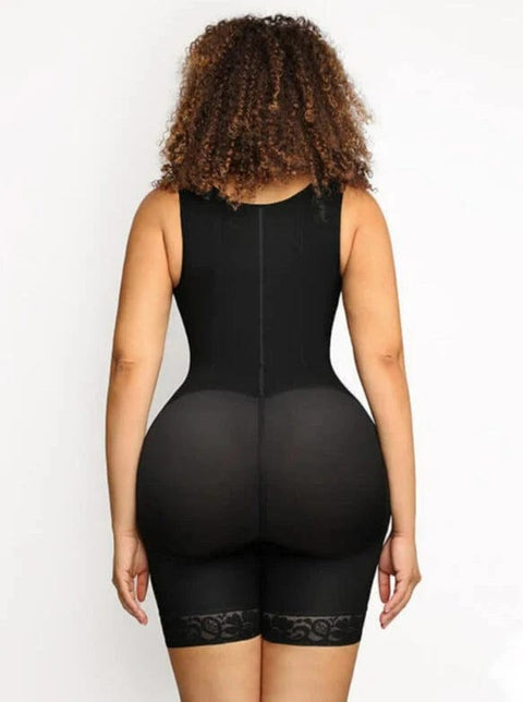 CurvyPower | UK bodysuit Open Bust Compression Bodysuit with Steel Boning for Women’s Tummy Control
