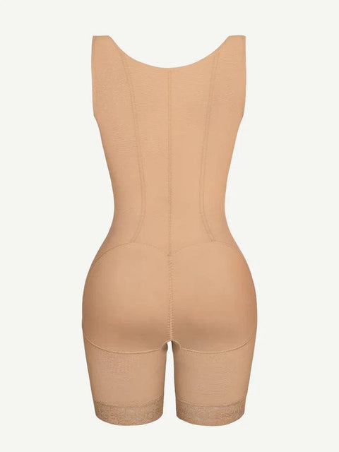 CurvyPower | UK bodysuit Open Bust Compression Bodysuit with Steel Boning for Women’s Tummy Control