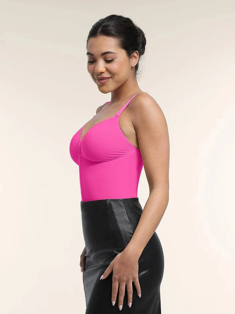 CurvyPower | UK bodysuit Plunge Front Zip Tummy Control Shape Wear Bodysuit