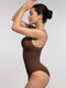 CurvyPower | UK bodysuit Ribbed Seamless Sleeveless Shapewear Bodysuit with Front Zipper