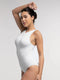 CurvyPower | UK bodysuit Ribbed Seamless Sleeveless Shapewear Bodysuit with Front Zipper