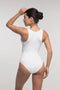 CurvyPower | UK bodysuit Ribbed Seamless Sleeveless Shapewear Bodysuit with Front Zipper