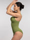 CurvyPower | UK bodysuit Ribbed Seamless Sleeveless Shapewear Bodysuit with Front Zipper