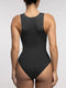 CurvyPower | UK bodysuit Ribbed Seamless Sleeveless Shapewear Bodysuit with Front Zipper