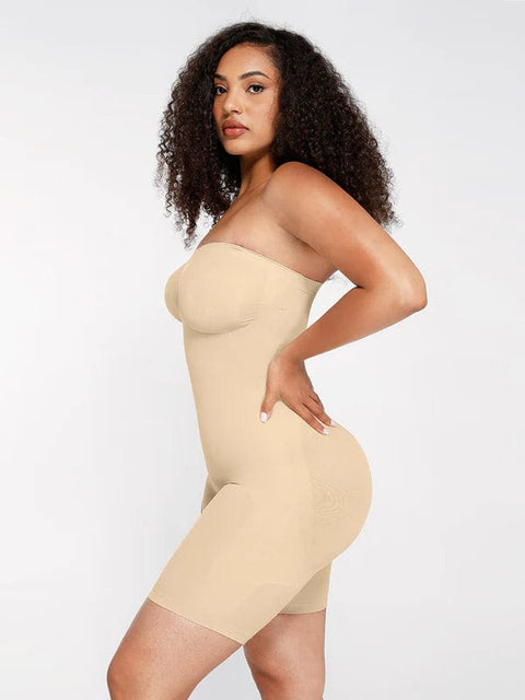 CurvyPower | UK bodysuit Sculpting Seamless Tummy Control Strapless Shapewear Bodysuit