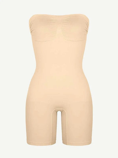 CurvyPower | UK bodysuit Sculpting Seamless Tummy Control Strapless Shapewear Bodysuit