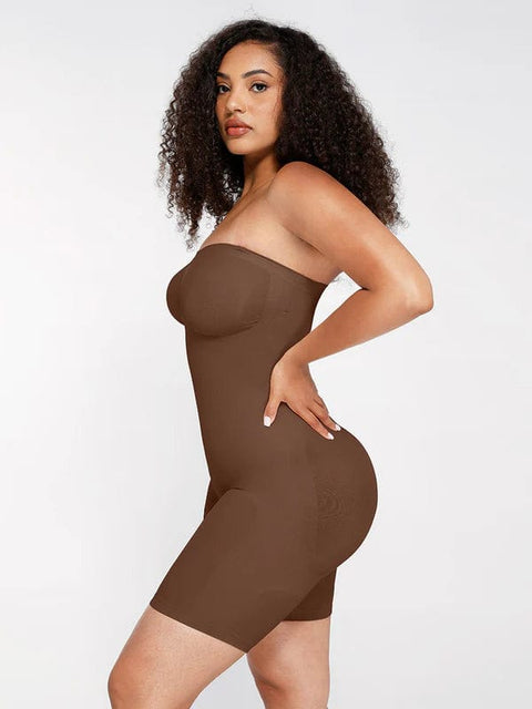 CurvyPower | UK bodysuit Sculpting Seamless Tummy Control Strapless Shapewear Bodysuit