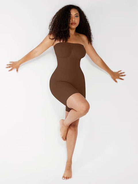 CurvyPower | UK bodysuit Sculpting Seamless Tummy Control Strapless Shapewear Bodysuit