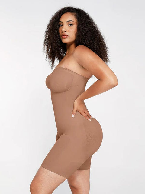 CurvyPower | UK bodysuit Sculpting Seamless Tummy Control Strapless Shapewear Bodysuit