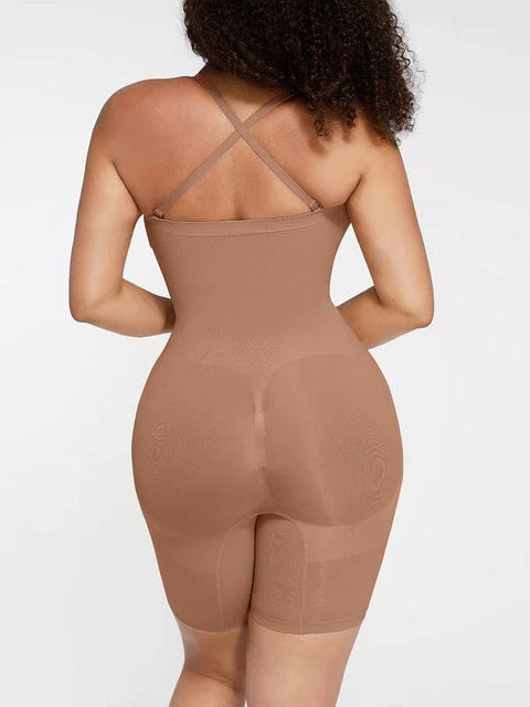 CurvyPower | UK bodysuit Sculpting Seamless Tummy Control Strapless Shapewear Bodysuit