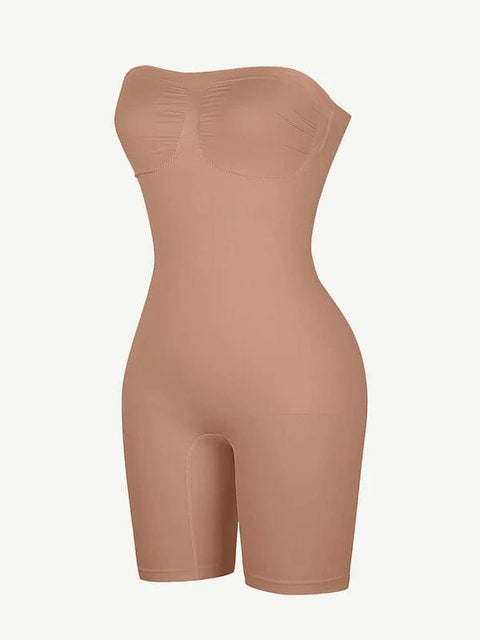 CurvyPower | UK bodysuit Sculpting Seamless Tummy Control Strapless Shapewear Bodysuit