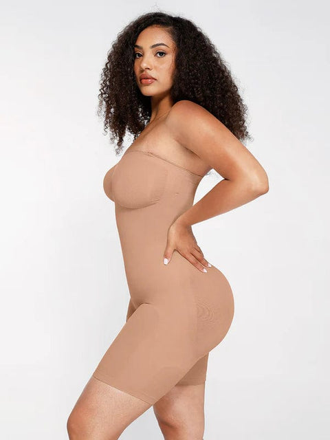 CurvyPower | UK bodysuit Sculpting Seamless Tummy Control Strapless Shapewear Bodysuit