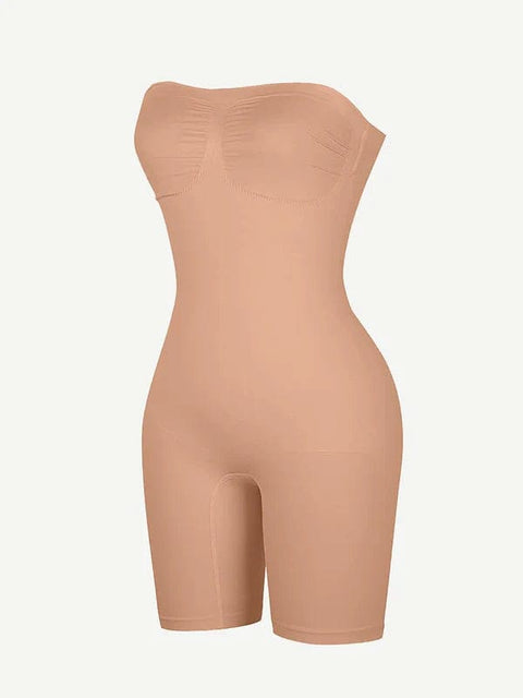 CurvyPower | UK bodysuit Sculpting Seamless Tummy Control Strapless Shapewear Bodysuit