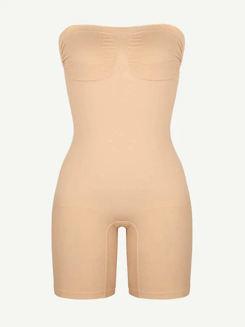 CurvyPower | UK bodysuit Sculpting Seamless Tummy Control Strapless Shapewear Bodysuit