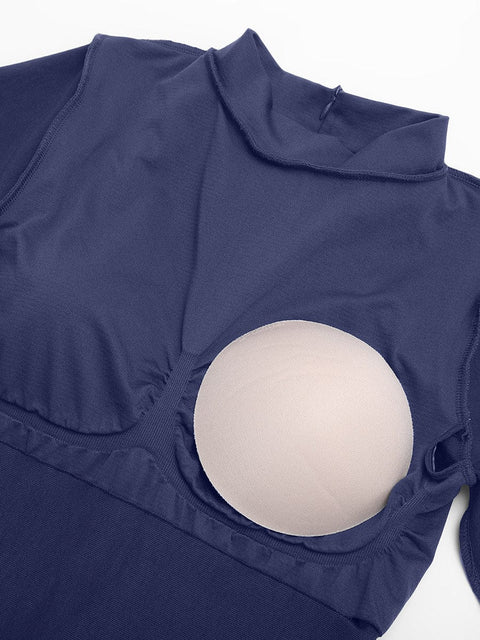 CurvyPower | UK bodysuit Seamless Body Sculpting Tummy Control Shapewear Bodysuit with Removable Cups