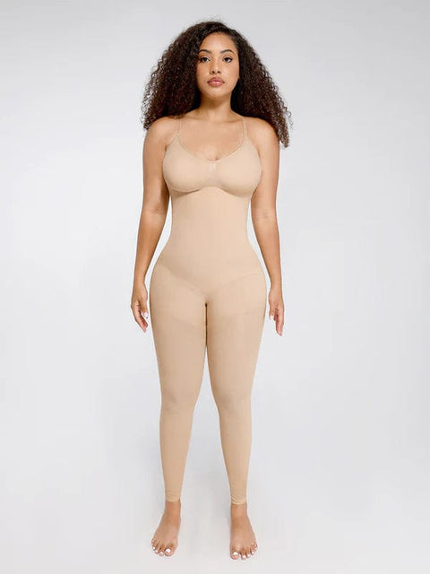 CurvyPower | UK bodysuit Seamless Bodysuit with Breast Support and Waist-to-Abdomen Shaping