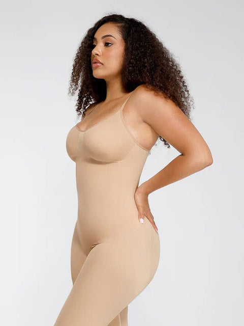 CurvyPower | UK bodysuit Seamless Bodysuit with Breast Support and Waist-to-Abdomen Shaping
