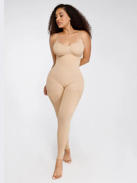 CurvyPower | UK bodysuit Seamless Bodysuit with Breast Support and Waist-to-Abdomen Shaping