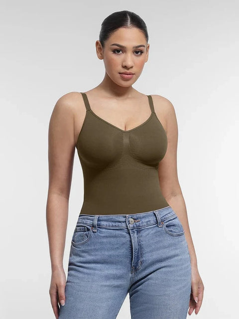 CurvyPower | UK bodysuit Seamless Shapewear Bodysuit with Tummy Control and Built-In Chest Support
