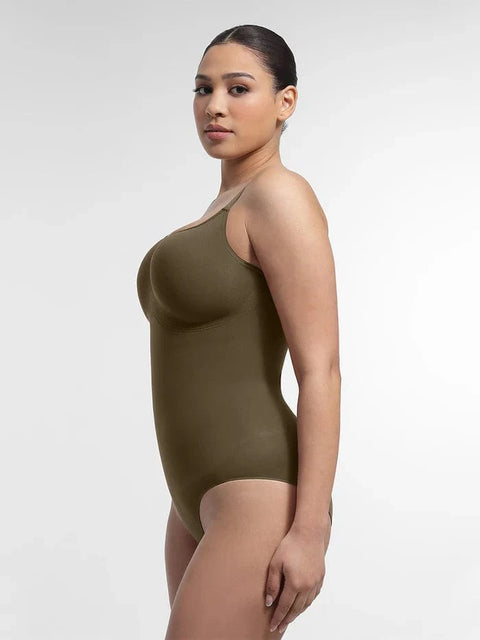 CurvyPower | UK bodysuit Seamless Shapewear Bodysuit with Tummy Control and Built-In Chest Support
