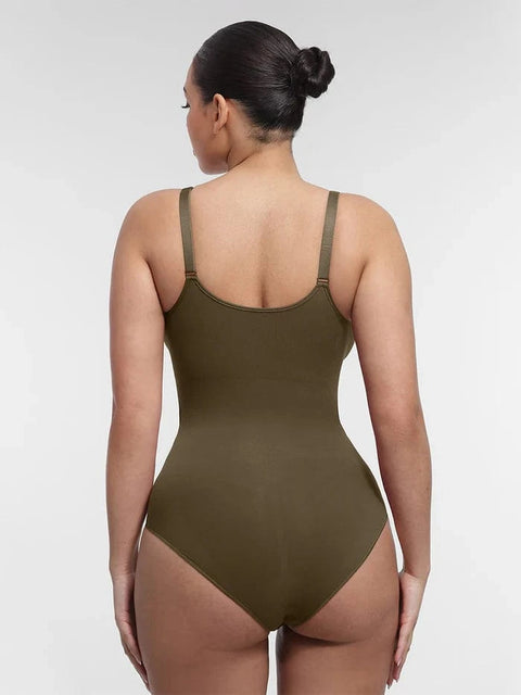 CurvyPower | UK bodysuit Seamless Shapewear Bodysuit with Tummy Control and Built-In Chest Support