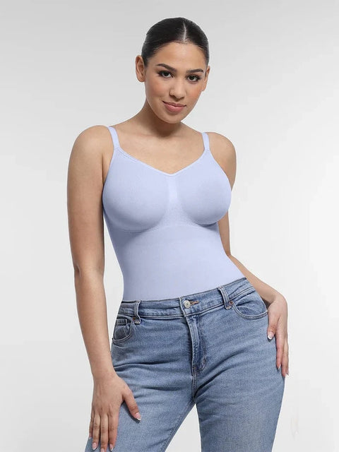 CurvyPower | UK bodysuit Seamless Shapewear Bodysuit with Tummy Control and Built-In Chest Support