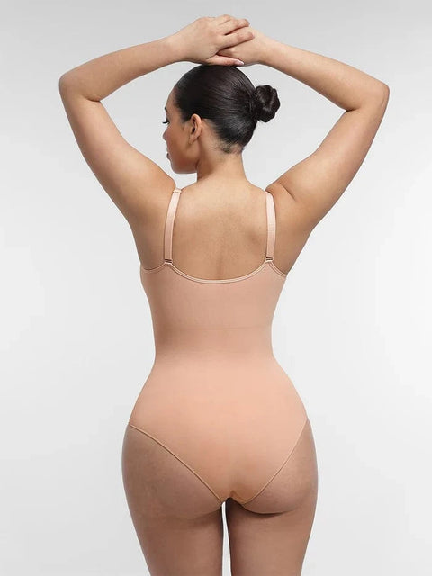 CurvyPower | UK bodysuit Seamless Shapewear Bodysuit with Tummy Control and Built-In Chest Support