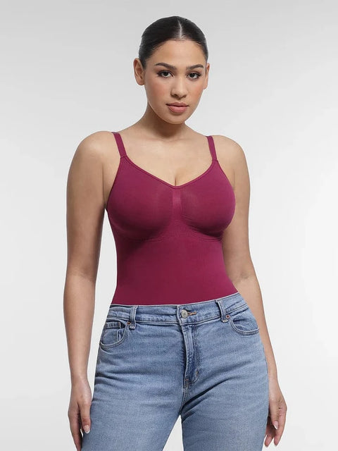 CurvyPower | UK bodysuit Seamless Shapewear Bodysuit with Tummy Control and Built-In Chest Support