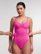 CurvyPower | UK bodysuit Seamless Tummy Control Shapewear Bodysuit with Built-In Bra and Removable Pads