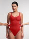 CurvyPower | UK bodysuit Seamless Tummy Control Shapewear Bodysuit with Built-In Bra and Removable Pads