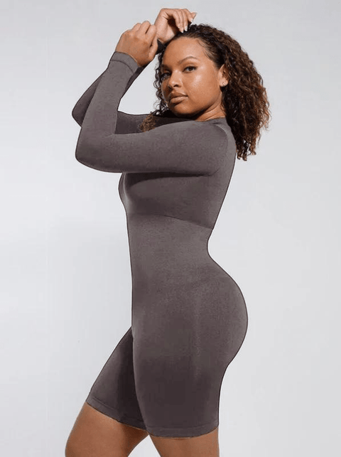 CurvyPower | UK bodysuit Seamless Waist Cincher Bodysuit Shapewear with Removable Cups