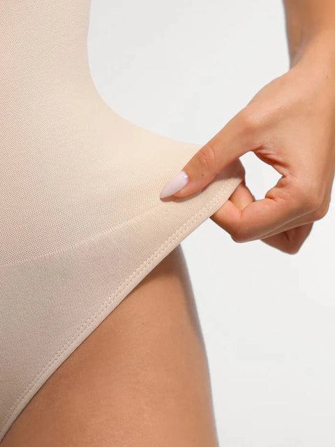 CurvyPower | UK bodysuit Seamless Waist & Tummy Control Shapewear Bodysuit With Built-In Bra