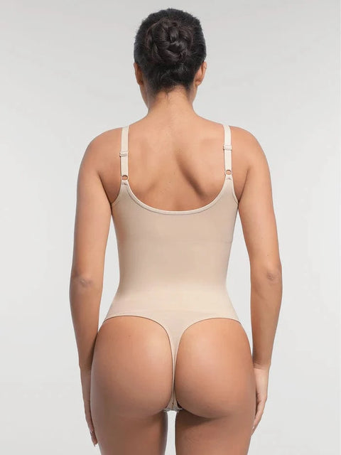 CurvyPower | UK bodysuit Seamless Waist & Tummy Control Shapewear Bodysuit With Built-In Bra