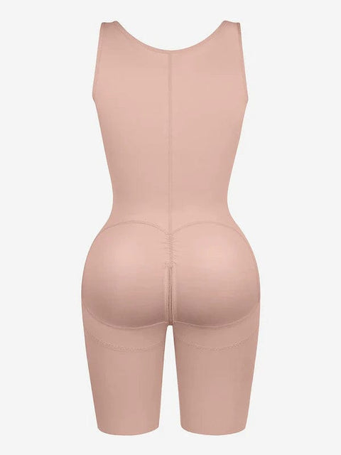 CurvyPower | UK bodysuit Shapewear Bodysuit Covering Postoperative Chest with Side Zipper