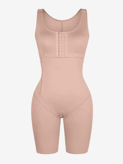 CurvyPower | UK bodysuit Shapewear Bodysuit Covering Postoperative Chest with Side Zipper
